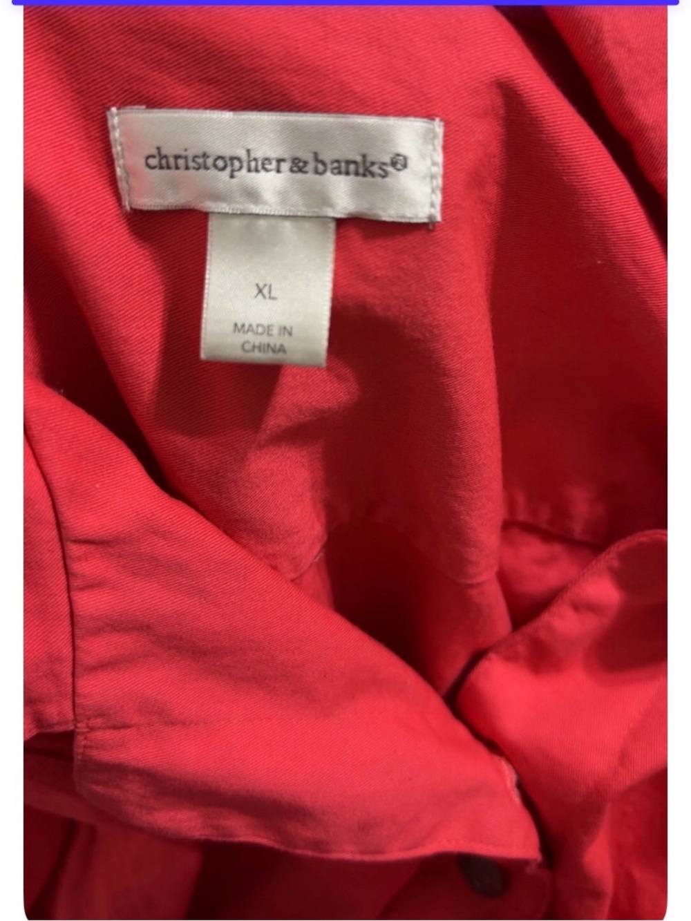 Christopher & Banks Coral Pink Button-Front Jacket - Picture 5 of 6